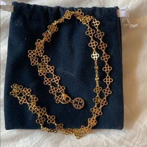 Tory Burch Long Gold statement necklace